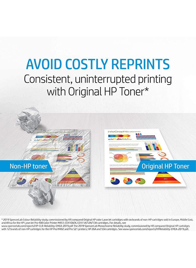 HP خرطوشة حبر ليزر جيت أصلية طراز CF244A أسود - Image 5