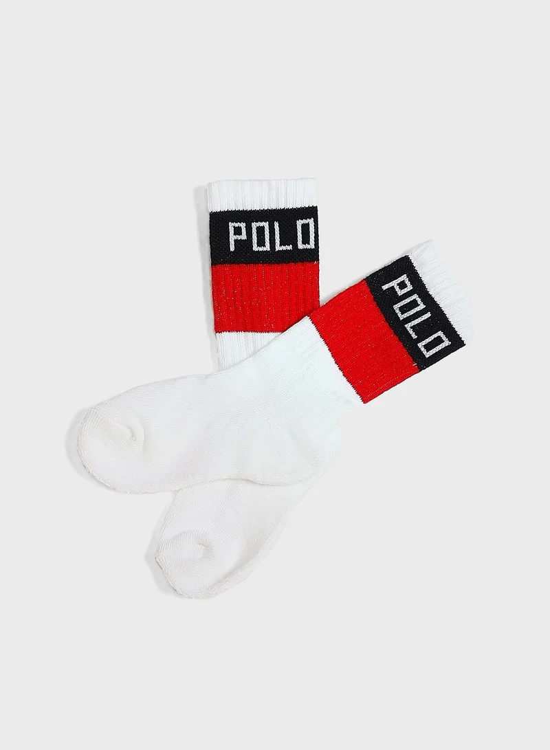 POLO RALPH LAUREN Little 2 Pack Logo Socks
