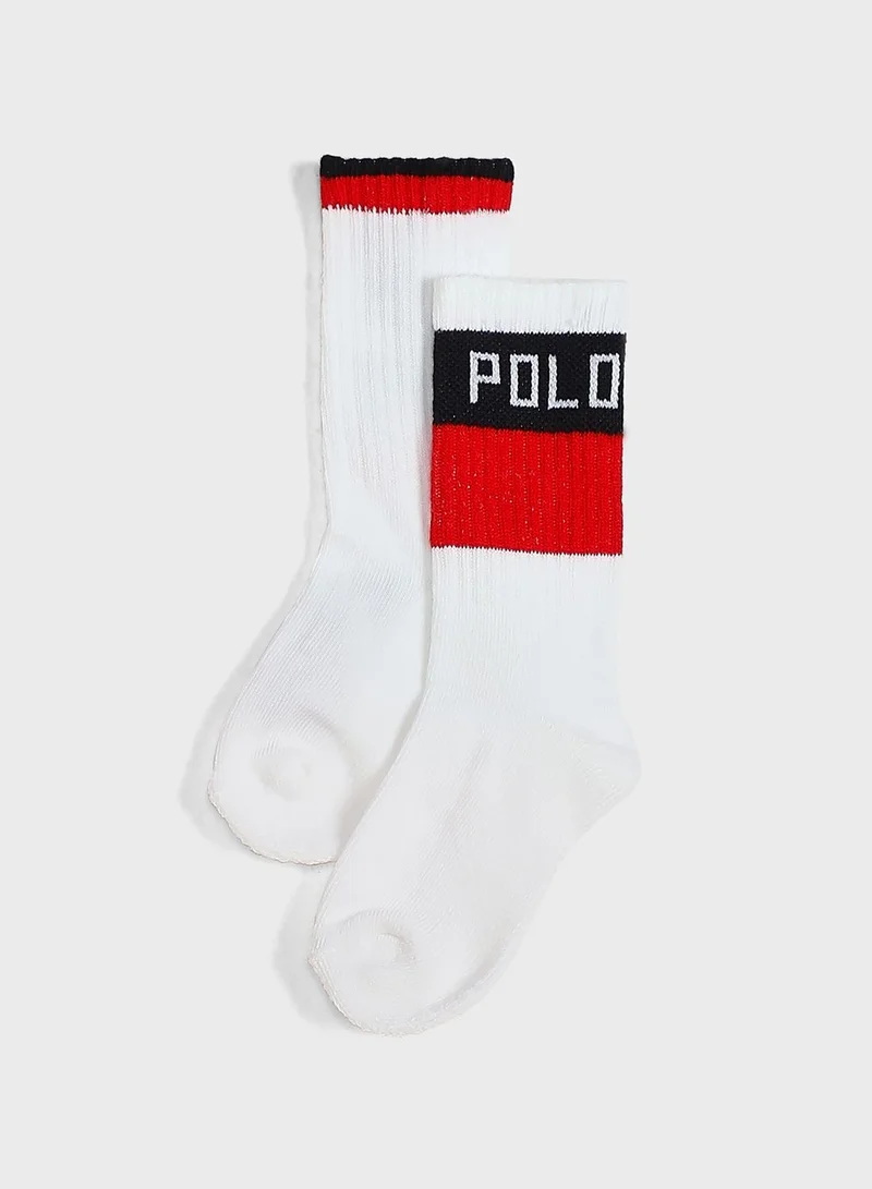 POLO RALPH LAUREN Little 2 Pack Logo Socks