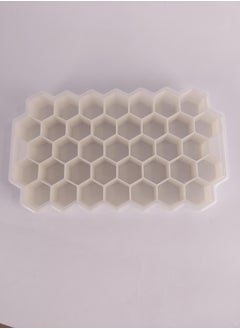 Flexible Silicone Ice Cube With Removable Lid White