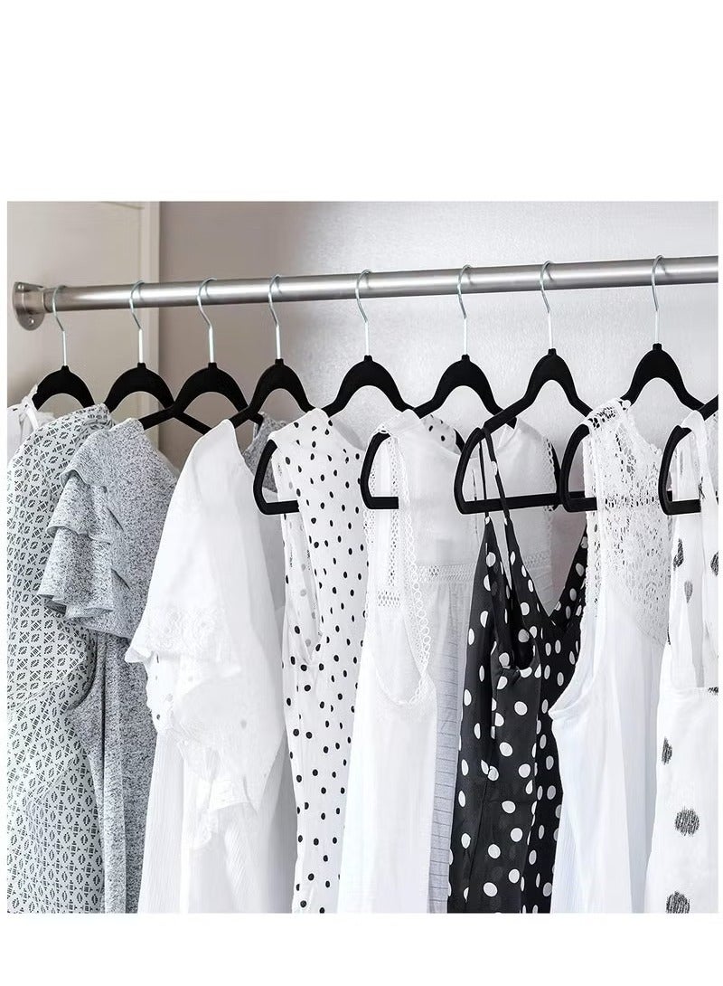 HOMESTAR 30-Piece Cloth Hanger Set Black/Silver - Image 2