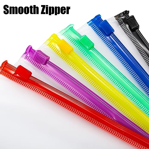 Mezchi 30 Pack Binder Pockets, 3 Ring Hole Binder Pouch, 11" × 9" Letter Size Binder Pockets with Zipper, PVC Loose Leaf Binder Sleeves Storage Bags for Files, Documents - Image 4