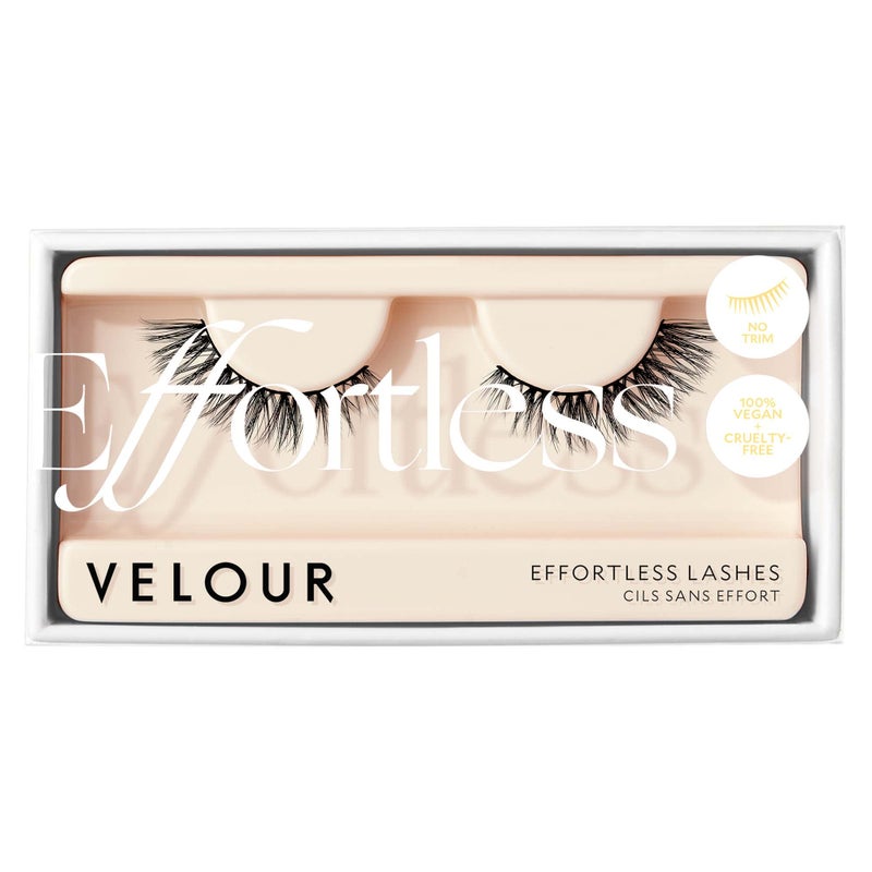 Velour Effortless Lashes Natural Looking False Eyelashes Fluffy Lightweight No Trim Eyelashes Reusable Fake Lashes For All Eye Shapes Vegan CrueltyFree Lash Glue not Included No Drama