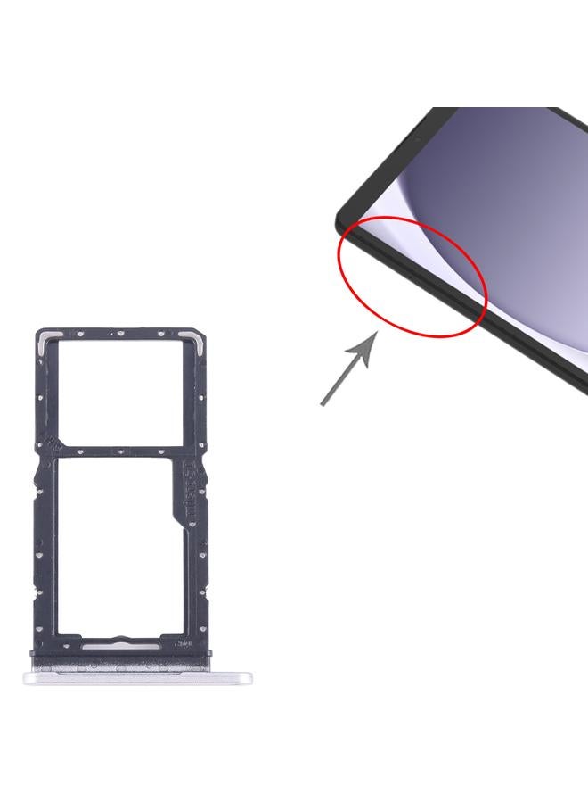 For Samsung Galaxy Tab A9 SM-X115 Original SIM + Micro SD Card Tray (Silver) - Image 4