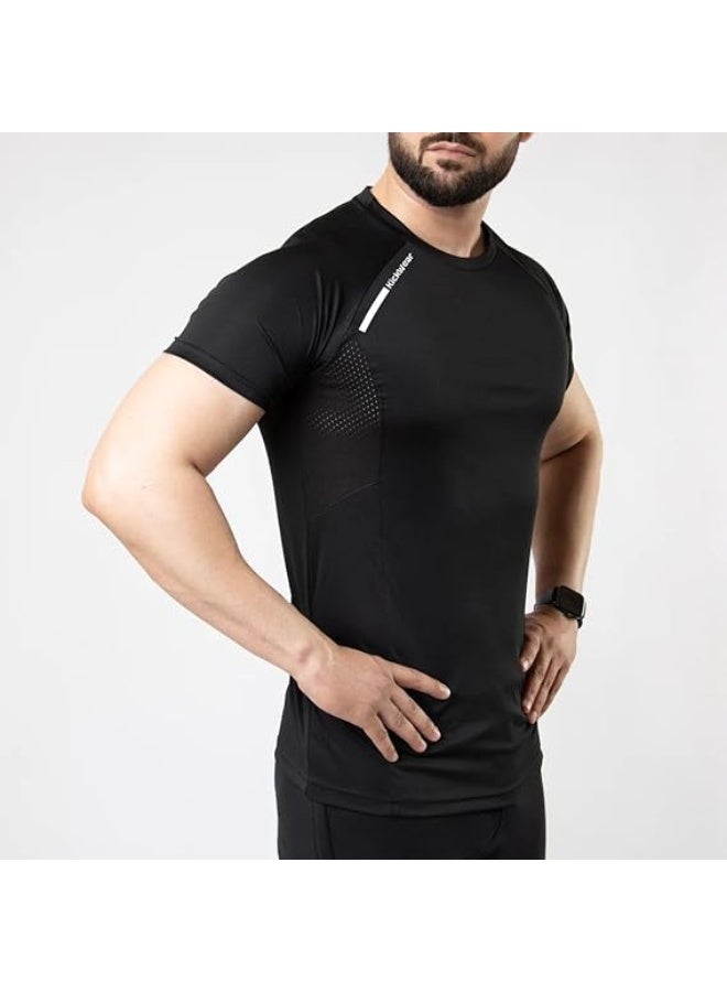 KickWear Men’s & Women’s Activewear Set - Quick-Dry T-Shirt & Trousers with Breathable Mesh Panels -Lightweight, Stretchable, Sweat-Wicking Sportswear for Gym, Running, Training & Casual Wear - Image 5