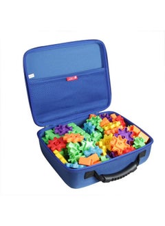 Hermitshell Travel Case For Learning Resources 100 Piece Deluxe Building Set (Blue)  - Image 1
