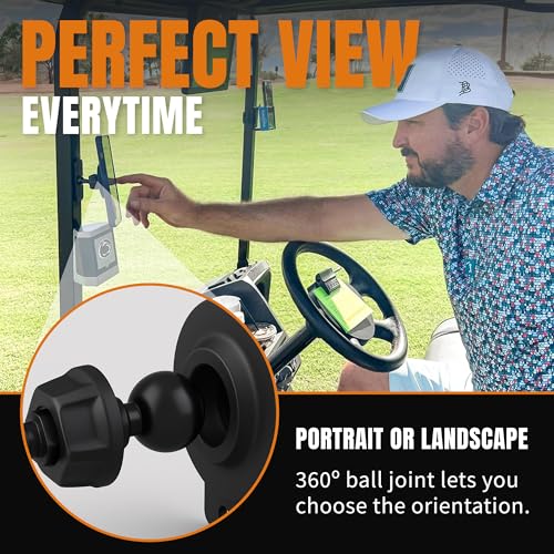 DESERT FOX GOLF Magnetic Phone Mount - Ultra Strong Magnetic Golf Cart Phone Holder - 360° Rotation - Secure No-Slip Grip - Instant GPS, Music, and Scoring App Access - Image 3