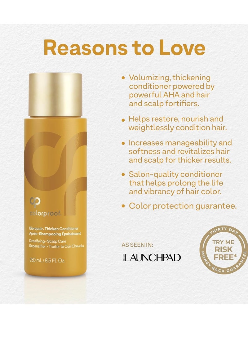 ColorProof ColorProof Biorepair Thicken Conditioner for Thinning Color-Treated Hair, Nourishes & Stimulates Hair & Scalp, Thicker, Fuller Looking Hair, Sulfate-Free, Vegan  - Image 2