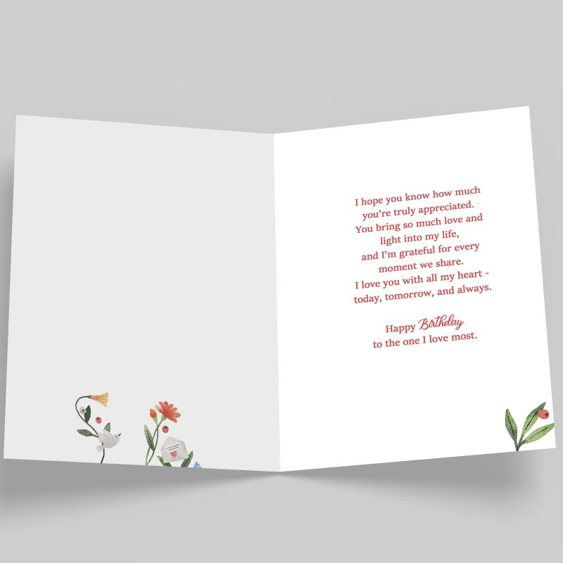 FANCYLUCKY Funny Birthday Card Gifts for Wife, Romantic Wife Birthday Card from Husband, Best Gift for Women Her - Image 2