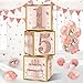 Guiruiy 3Pcs 15th Birthday Decorations Boxes for Girls Pink Rose Gold Sweet 15th Birthday Balloons Boxes Party Supplies Pink Fifteen Year Old Birthday Theme Cardboard Box Decor - Image 3