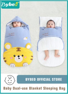 Bybeo Baby Swaddling Blankets, Breathable Swaddle Wrap, Dual-Purpose Babies Sleep Sacks, Pure Cotton Baby Sleeping Bags, Wearable Blanket Wrap, Easy Zip Access Nappy Change, for Newborn Babies 0-24 Months  - Image 1