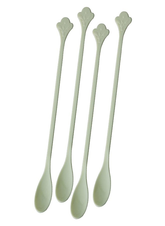 AXLIZER Coffee Spoon 100PCS 13cm/5.1Inch Mini Disposable Tea Sugar Spoons Plastic Food Grade Cocktail Stirrers Swizzle Sticks - Image 5