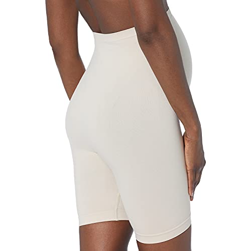 Lamaze Maternity Women's Support and Smoothing Mid-Thigh Length Shaping Short, Almond, Large - Image 2