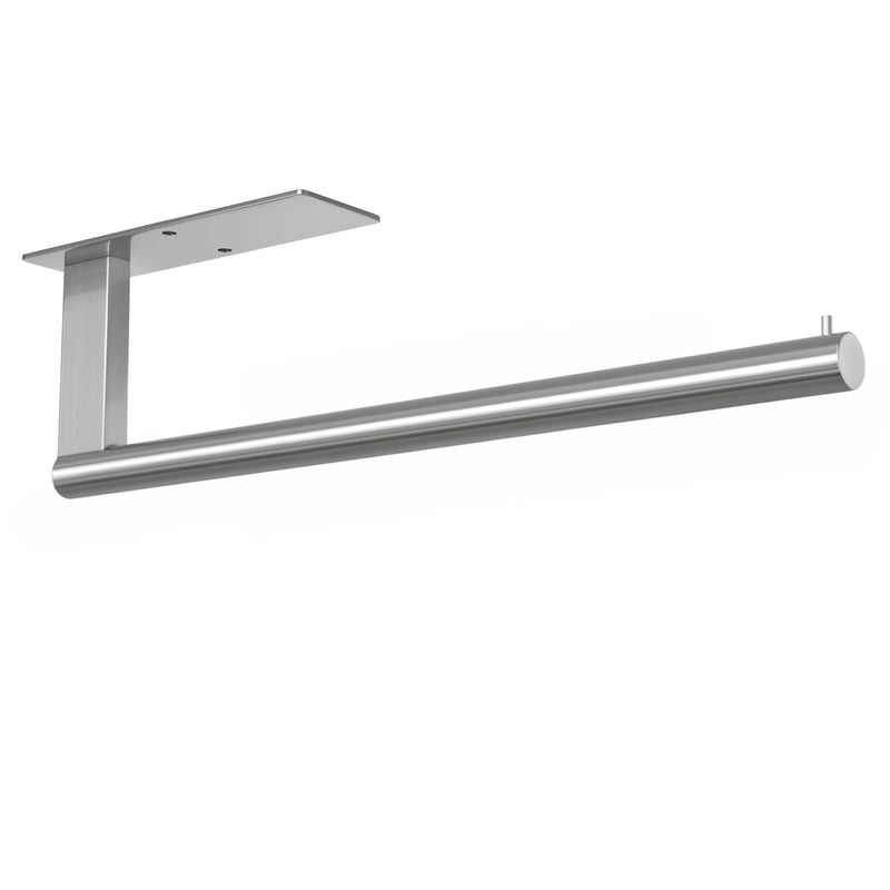 Kitchen Roll Holder Under Cabinet Stainless Steel Paper Towel Holder Silver SelfAdhesive Towel Rack WallMounted Suitable for Pantry Kitchen Bathroom