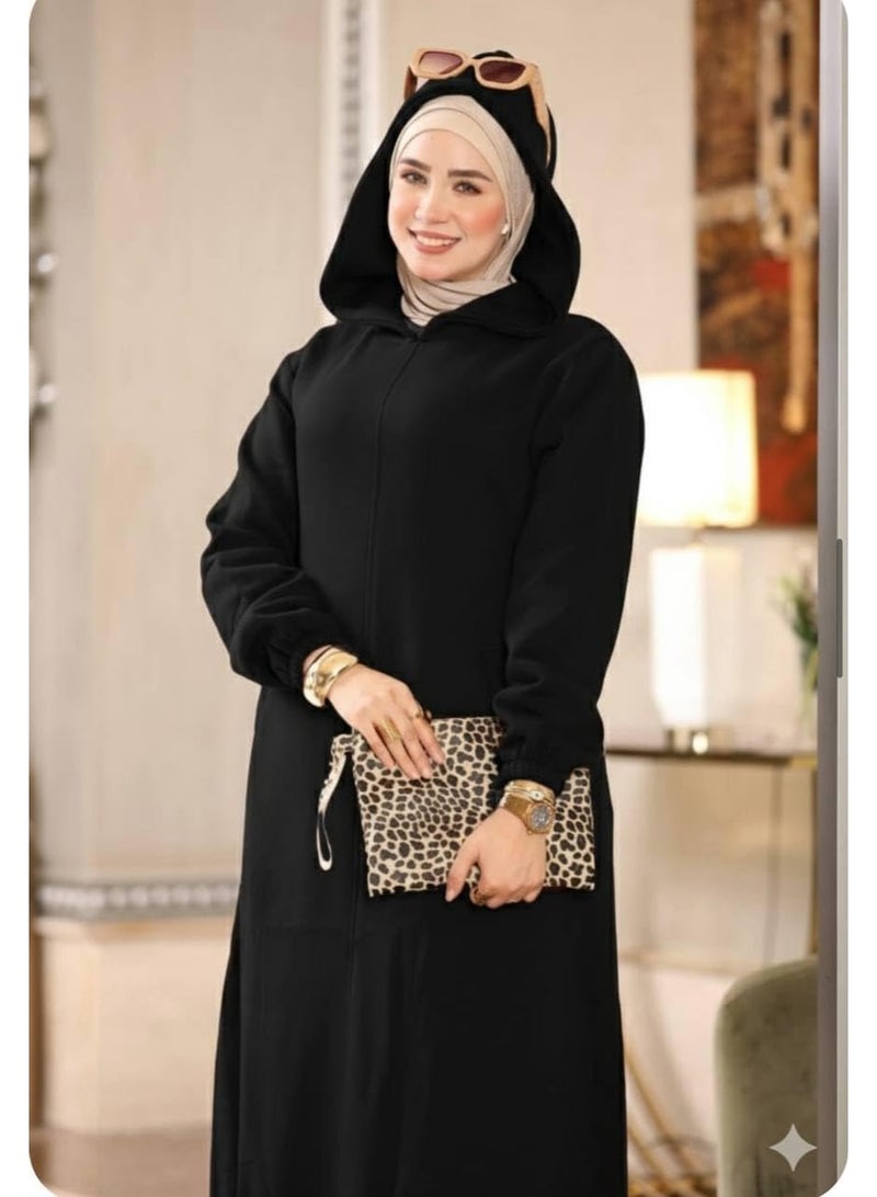 Winter dress for veiled women: Milton hoodie – a casual, loose, and modest design. - Image 2