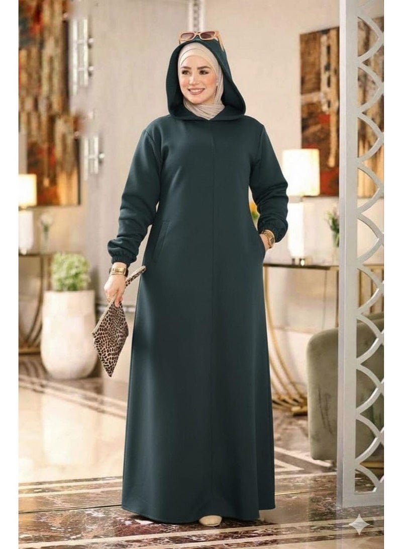 Winter dress for veiled women: Milton hoodie – a casual, loose, and modest design. - Image 3