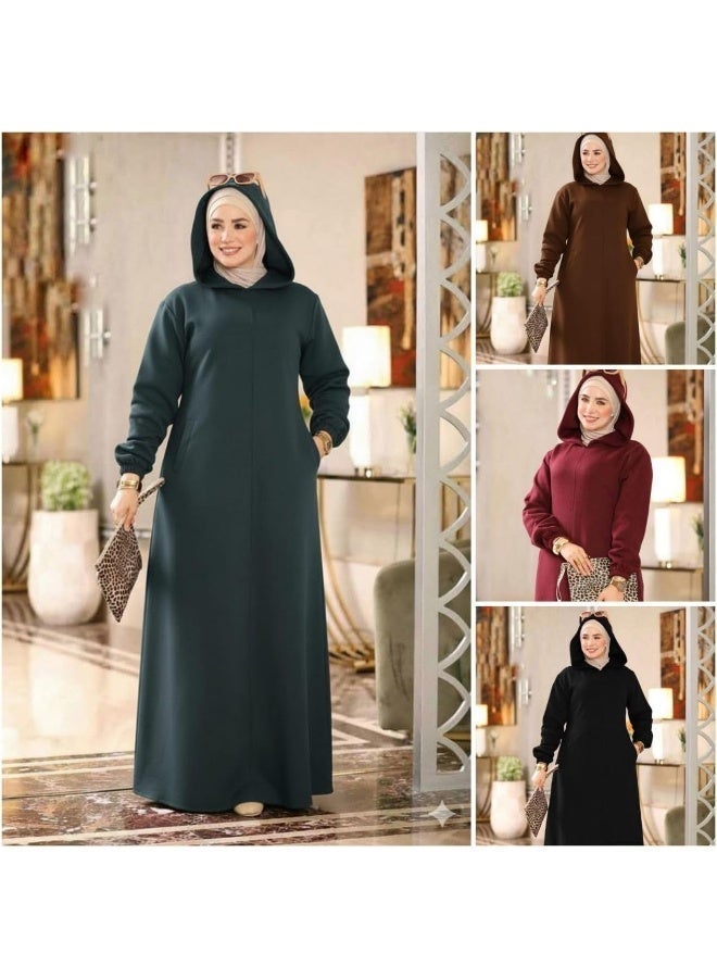 Winter dress for veiled women: Milton hoodie – a casual, loose, and modest design. - Image 2