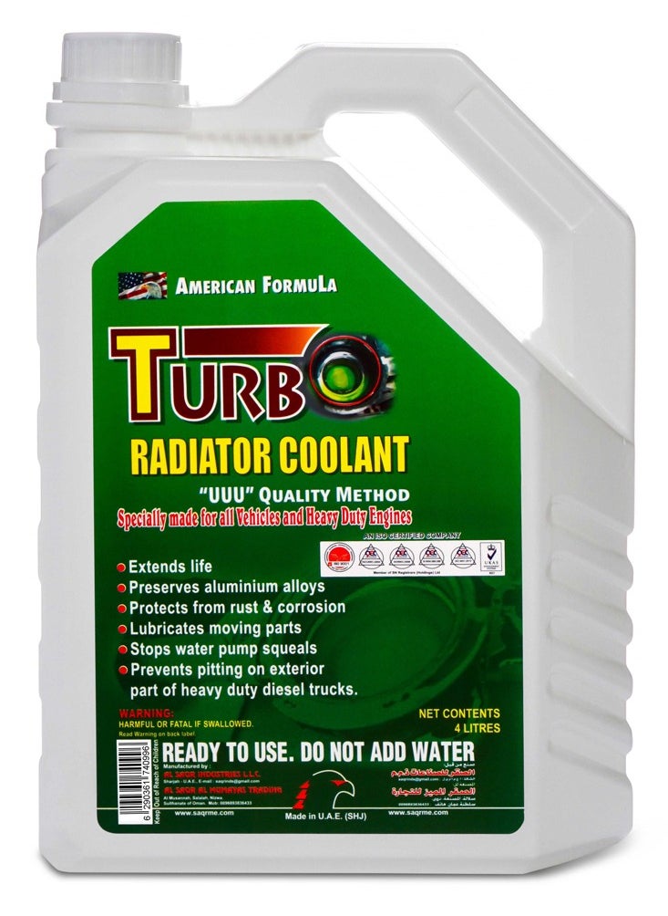 Turbo - American Formula Turbo Radiator Coolant 4 Liter's - Image 1