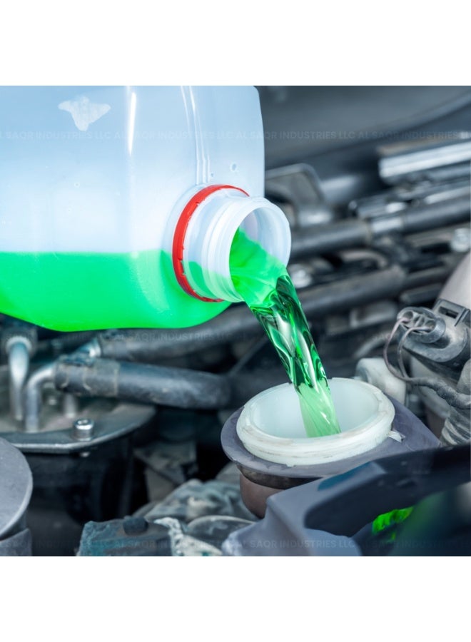Turbo Radiator Coolant Green Ready to Use 4L American Formula | Engine Coolant | Prevents Overheating & Rust | Radiator Cooling Fluid for Petrol & Diesel Vehicles - Image 4