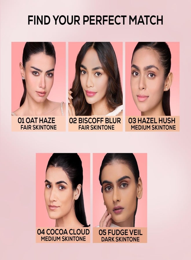 RENEE Bollywood Filter Blurring Liquid Foundation- Hazel Hush |Blurs Pores & Blemishes, Full Coverage, Matte Finish | Hydrates & Evens Skin Tone | With Niacinamide & Hyaluronic acid | 30ml - Image 5