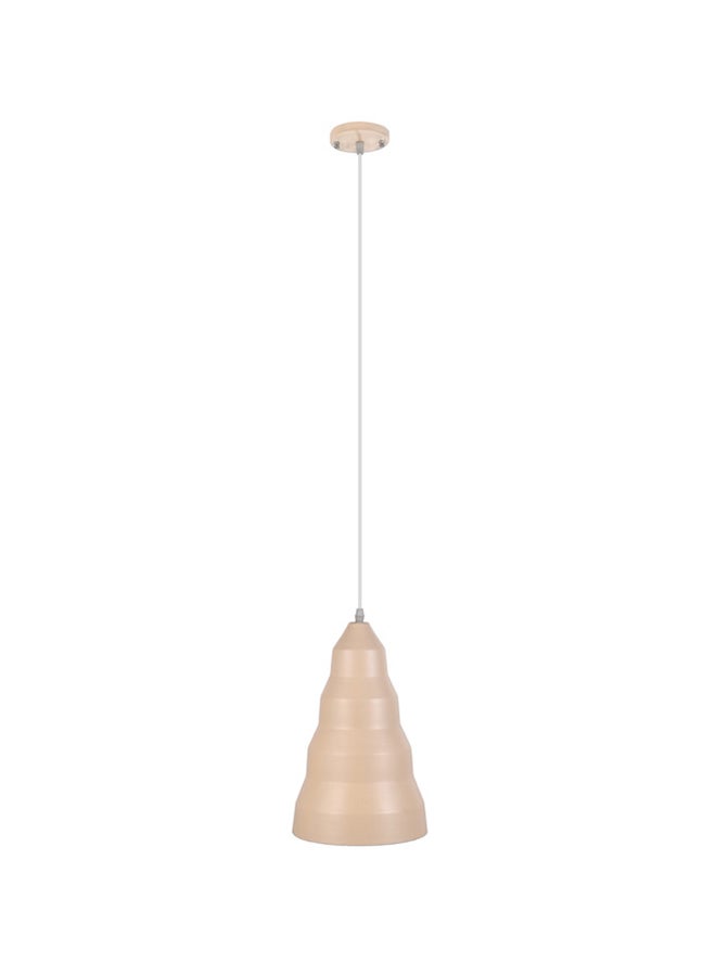 El Rawda Lighting Zigzag Ceiling Lamp - Single | modern decorative LED E27 pendant light ceiling lamp hanging | suitable for any room | Color: Beige | Size: 70x20 cm