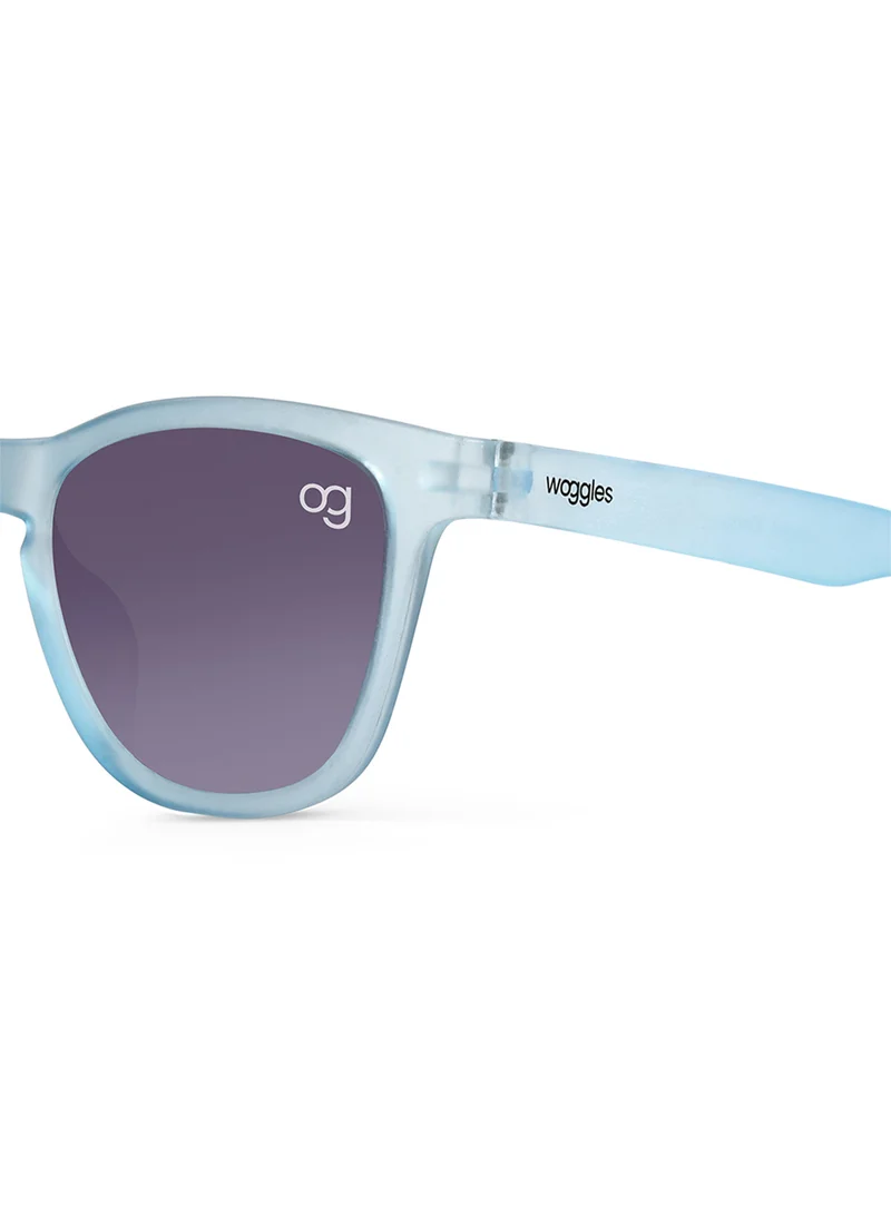 Woggles Shinecore Blue Square Kids Sunglasses
