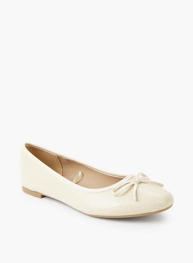 Flora Bella By Shoexpress Women Bow Accent Ballerina Shoes - Image 2