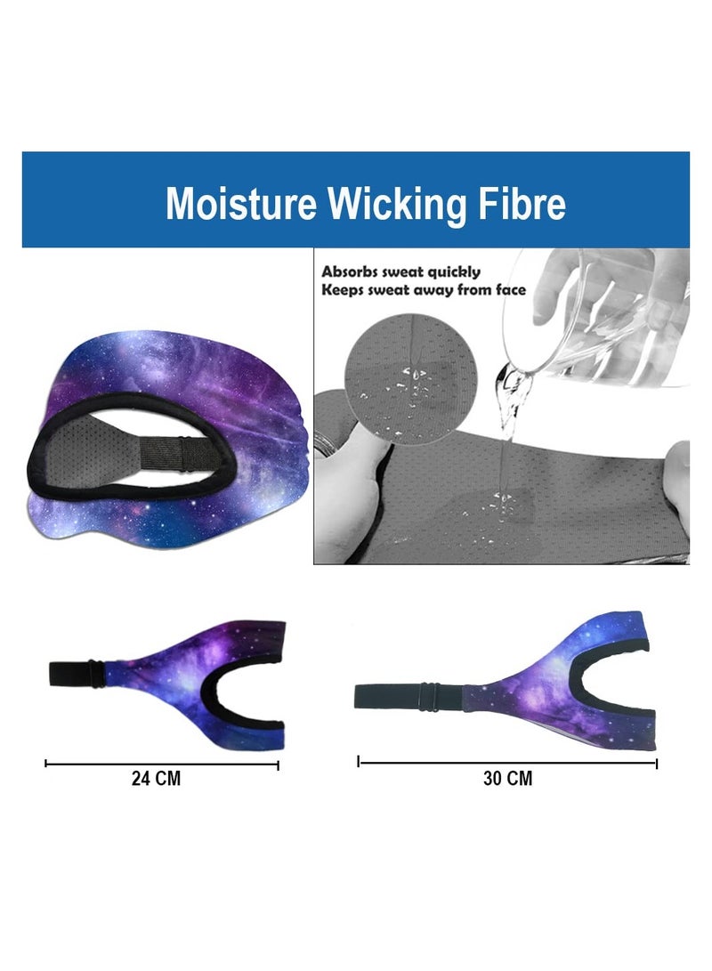 سيروم VR ماسك باند مضاد للتعرق، غطاء وجه سيليكون قابل للتعديل وقابل للتنفس لجهاز أوكولوس كويست 2، HTC فايف، بلاي ستيشن، جير، تمارين VR - Image 3