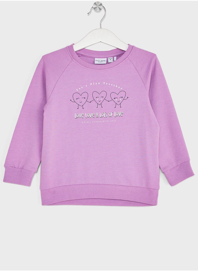 NAME IT - Kids Graphic Sweatshirt - Image 1