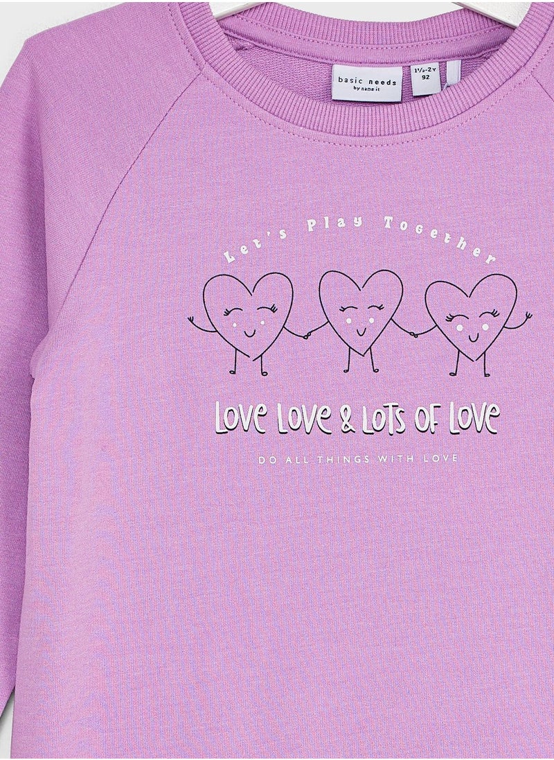 NAME IT - Kids Graphic Sweatshirt - Image 1