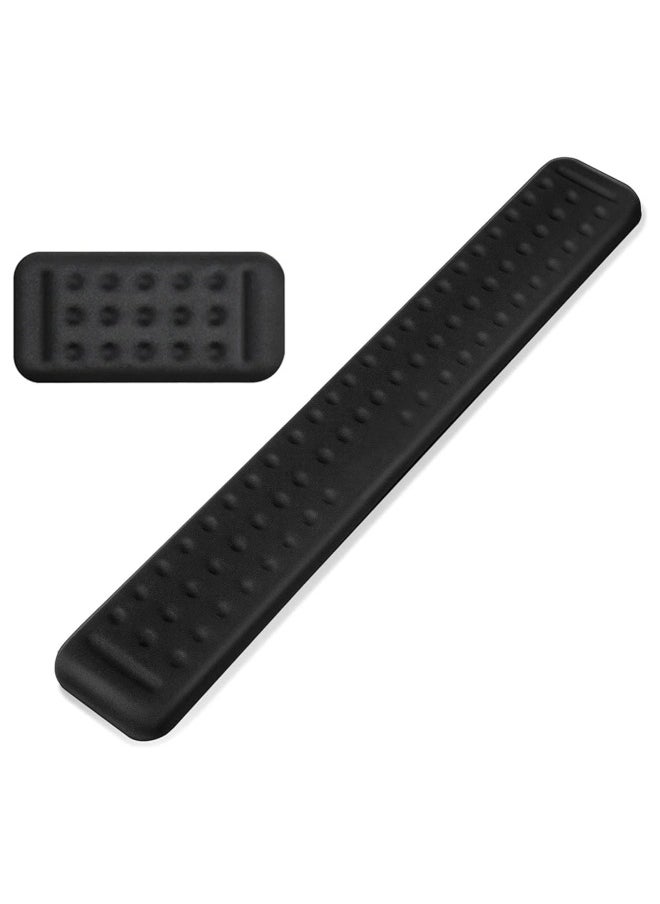 ZUKIMM - Wrist Pad for Keyboard and Mouse - Wrist Rest Support for Keyboard - Cushion Memory Foam Mouse Pad for Home, Office - Gaming Computer, Laptop (Pack of 2 - Black) - Image 1