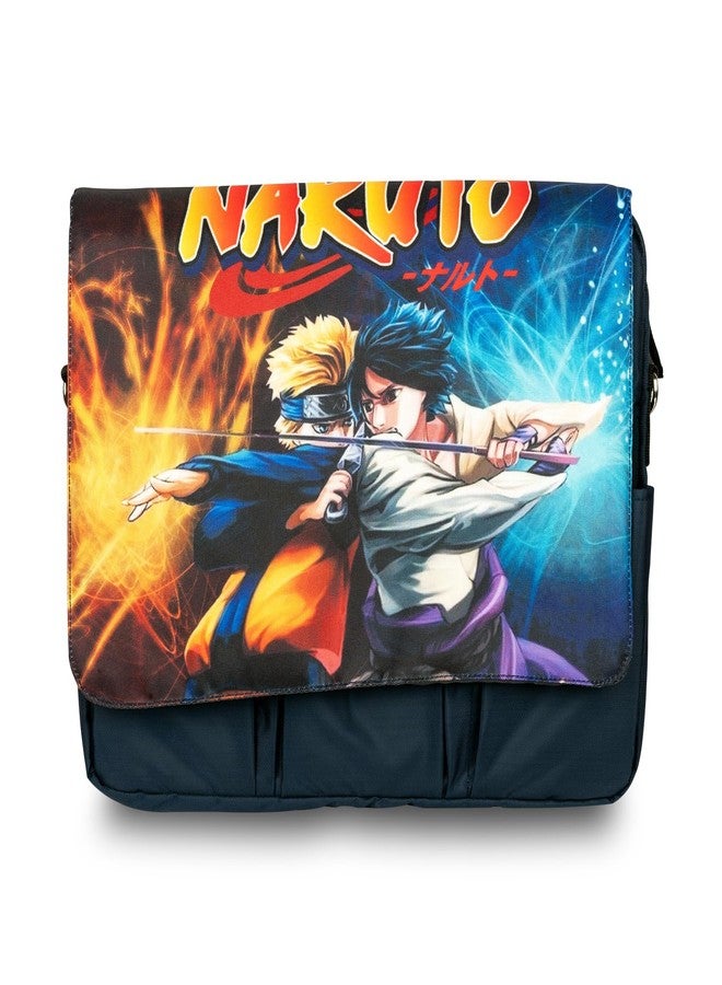 Echo Boomers Naruto School Messenger Sling Bag fits upto 13-14" Laptop/Macbook|Detachable Shoulder Strap|Waterproof|Best for School Kids - Image 1