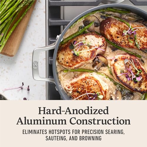 Calphalon® Premier Ceramic Nonstick 7-Qt. Dutch Oven with Lid, Mushroom Grey - Image 3