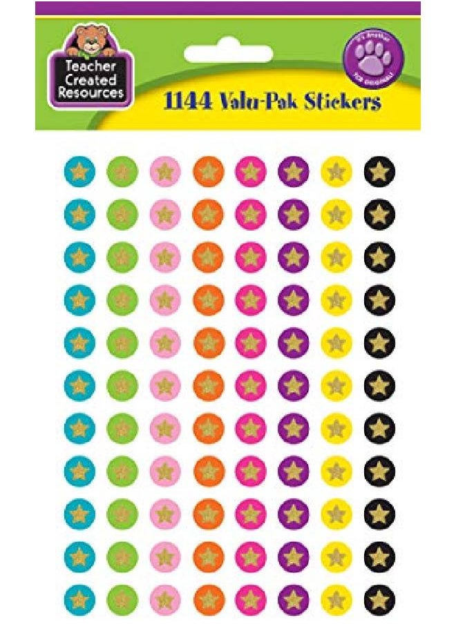 Teacher Created Resources - Confetti Stars Mini Stickers Valupak - Image 1