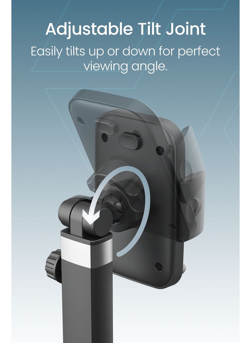 Moxedo Car Cup Holder Phone Mount with Adjustable Telescopic Arm, Tilt Joint, Universal Fit, Stable Design for Standard Cup Holders (Black) - Image 4