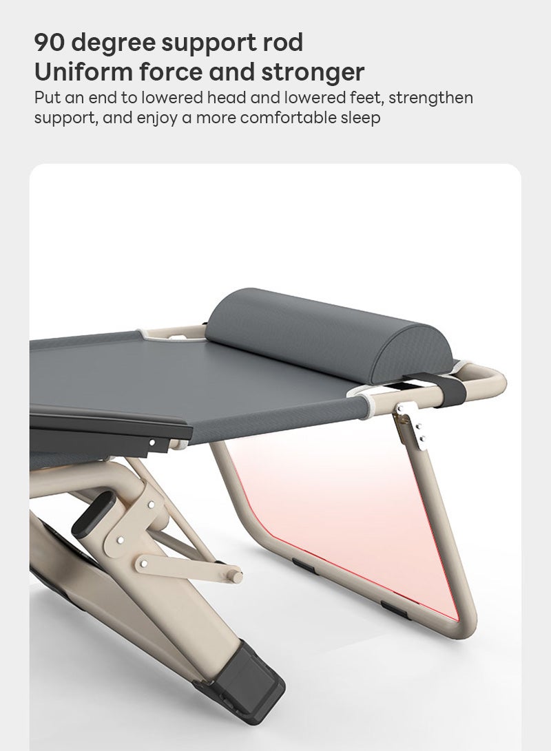 Sharpdo Outdoor Camping Home Office Folding Bed, Suitable for Camping, Beach, Outdoor Activities 60*90*178CM - Image 3