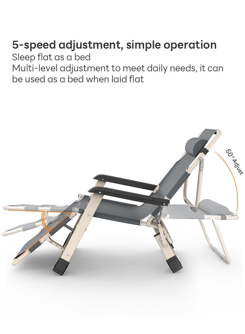 Sharpdo Outdoor Camping Home Office Folding Bed, Suitable for Camping, Beach, Outdoor Activities 60*90*178CM - Image 2