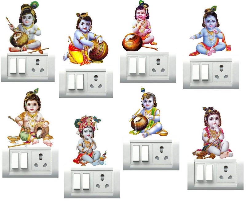 DecorVilla Decor Villa Vinyl PVC Religious Wall Sticker 35 x 22 cm Multicolour - Image 1