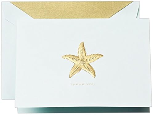 Crane Co Crane & Co. Hand Engraved Starfish Thank You Note (CT1420) - Image 4
