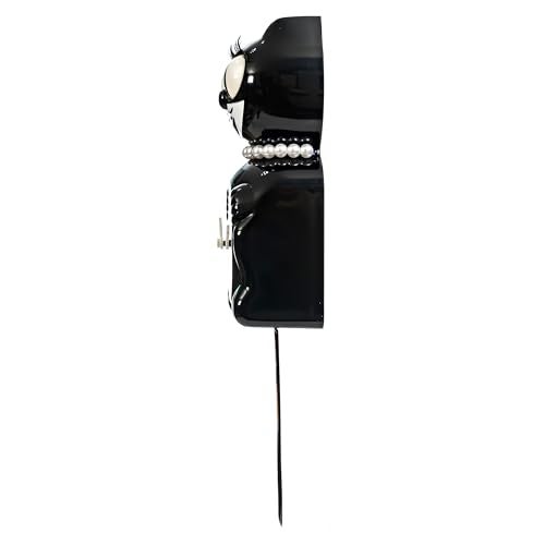 Kit Cat Klock Kit-Cat Clock Limited Edition Classic Black Lady - Cat Clock with Moving Eyes and Tail, Battery Operated Wall Clock, Made in USA, Modern Clock - Image 4