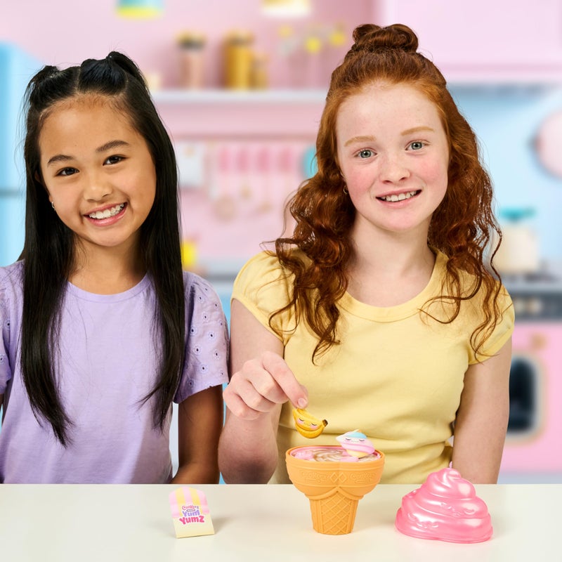 Cookeez Makery Yum Yumz Twin Pack, Full of Fun and Full of Yum! Add Ingredients & Discover 2 Super-Cute Scented Surprise Plush Pets Inside an Ice Cream Cone You Can Customize - Styles May Vary - Image 5