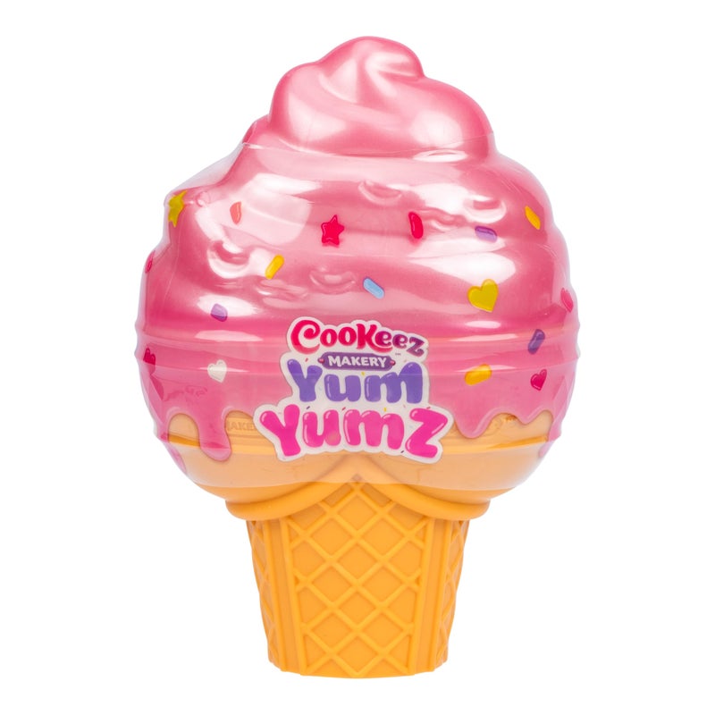 Cookeez Makery Yum Yumz Twin Pack, Full of Fun and Full of Yum! Add Ingredients & Discover 2 Super-Cute Scented Surprise Plush Pets Inside an Ice Cream Cone You Can Customize - Styles May Vary - Image 1