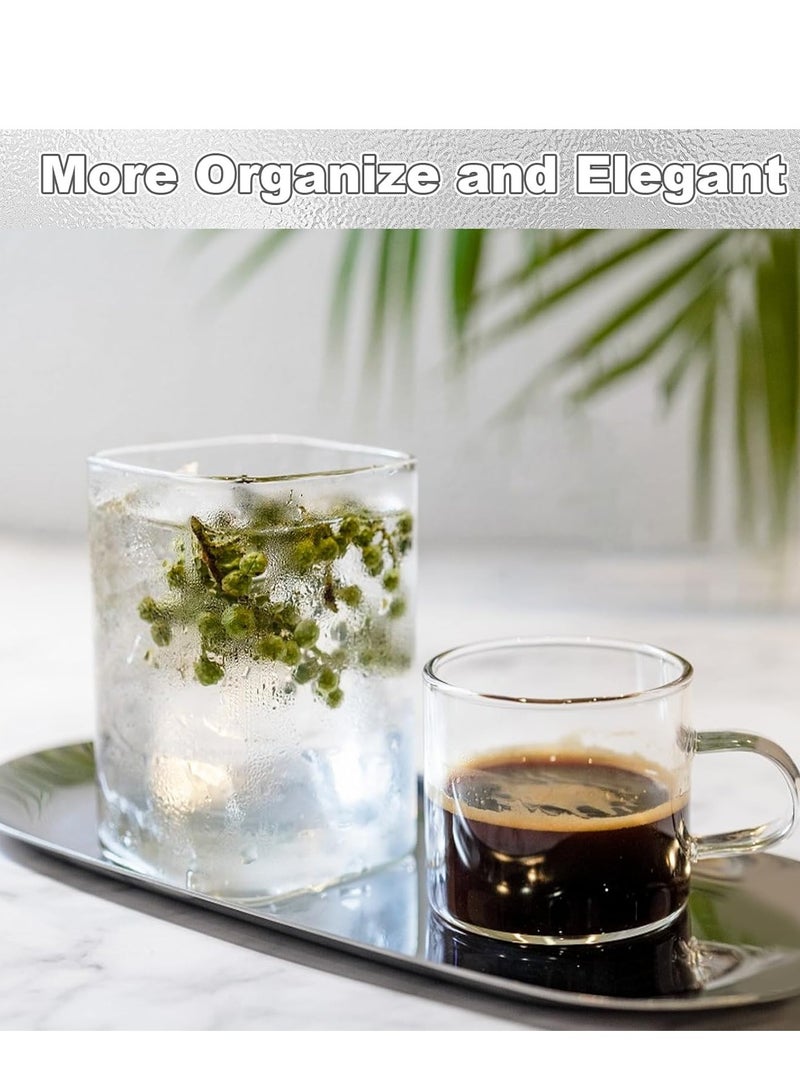 فلوشرينيك الصاني الزخرفية من الفولاذ المقاوم للصدأ,طبق المجوهرات البيضاوية,علون متعددة الأغراض تخزين منشفة اليد,خدمة علون حامل الشمعة,علون العطور لمستحضرات التجميل - Image 5