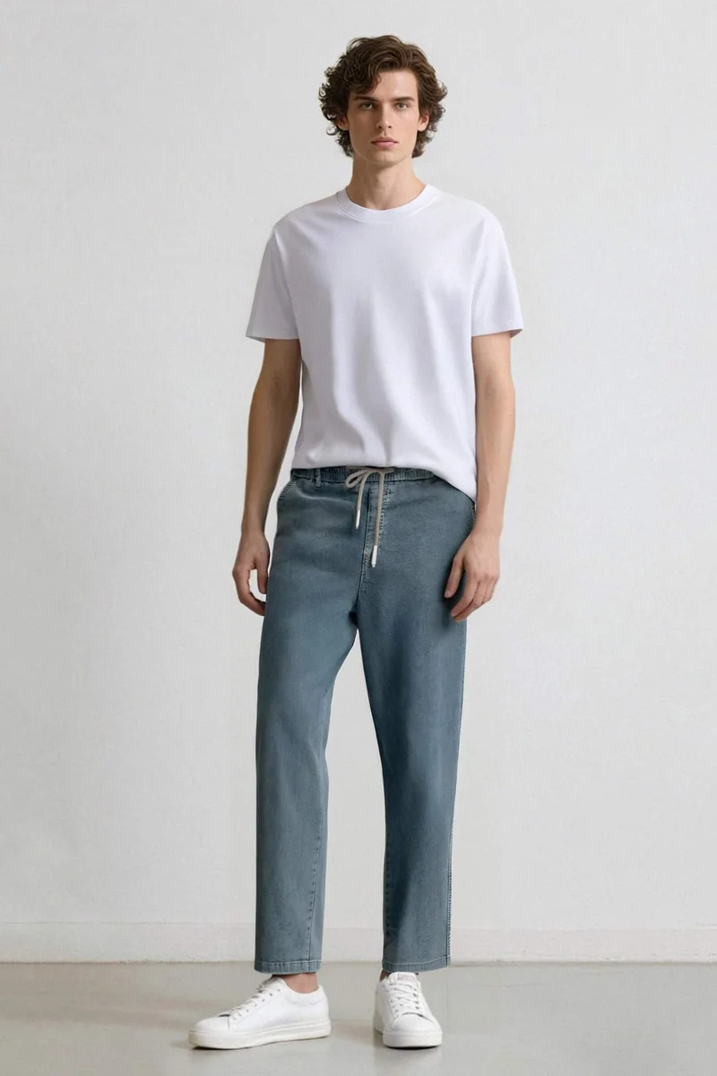 ديفاكتو Wide Leg Washed Jeans