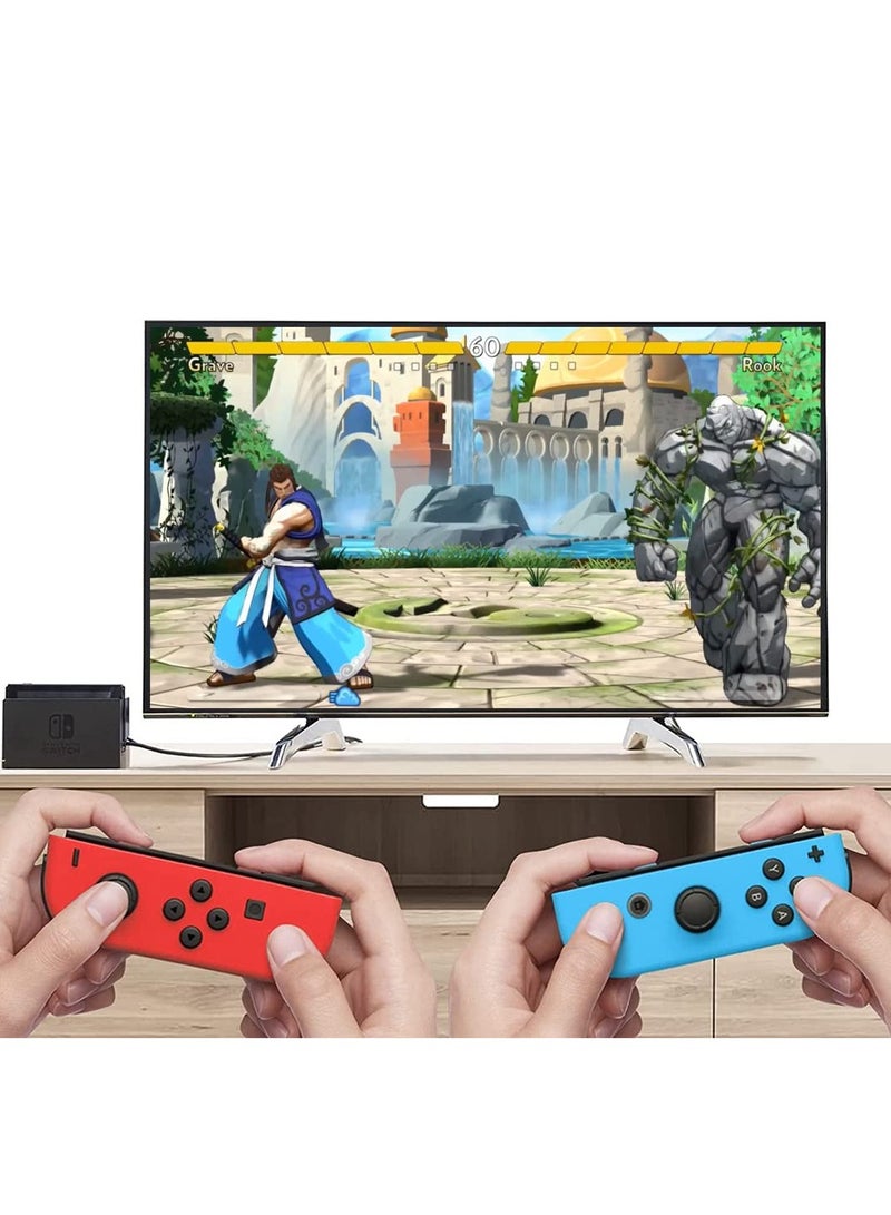 سويتش 0 وحدة تحكم Joy Con متوافقة مع Nintendo Switch/Lite/OLED بديلة لوحدات التحكم اللاسلكية JoyPad Switch تدعم التحكم المزدوج في حركة الاستيقاظ بالاهتزاز - Image 4