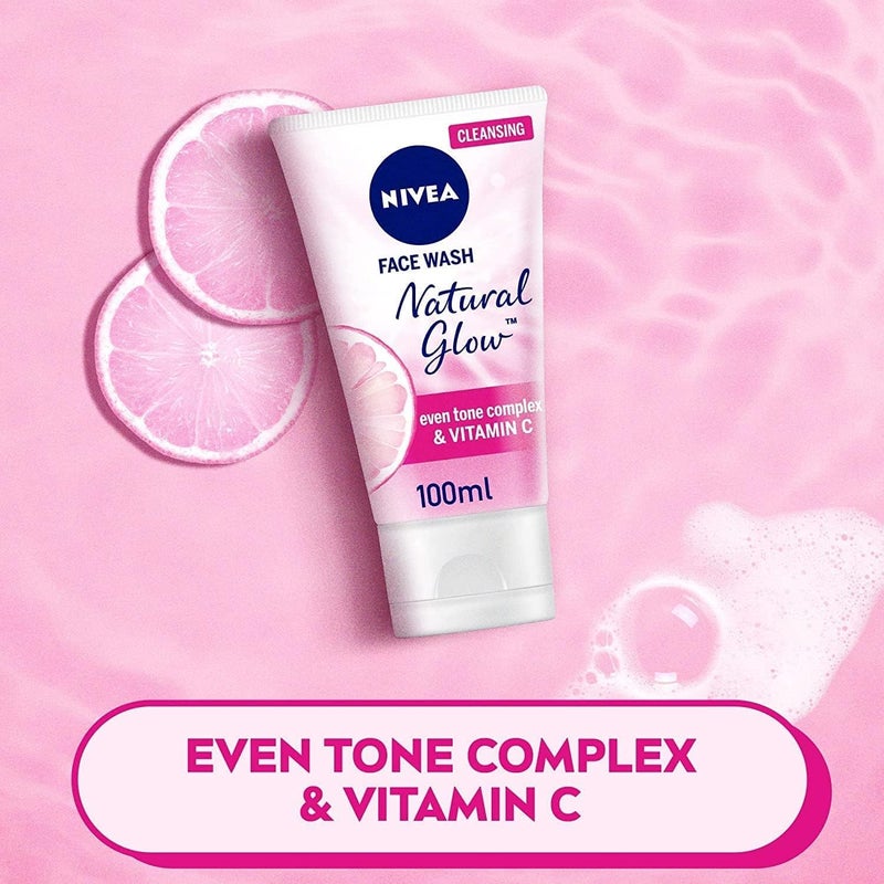 NIVEA Natural Glow Face Wash with Vitamin C - Image 3