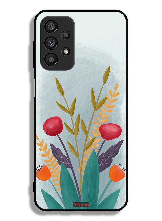 Tolwak Samsung Galaxy A23 5G Protective Case Cover Plants Drawing Art - Image 1