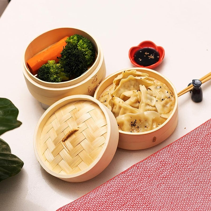 Joyce Chen J26-0016 Steamer, Bamboo, 198 Cubic_inches, Natural - Image 4