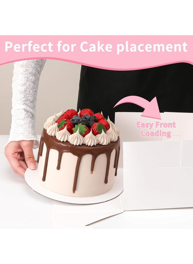 CHENZEM 28pcs Bakery Boxes 8x8x5 Inches Cookies Boxes Mini Bundt Cake Boxes Pie Boxes Cinnamon Roll Treat Boxes - Image 3