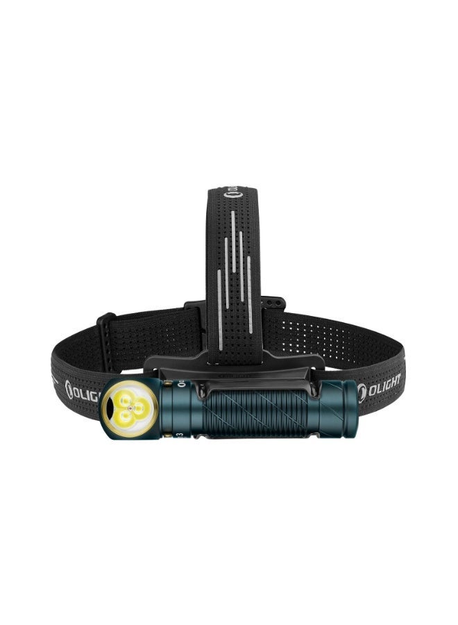 Olight Perun 3 Headlamp (Dream Blue), 3000 Lumens Rechargeable LED Headlight, 160m Beam, 5000mAh Battery for Camping, Fishing, Work - Image 1